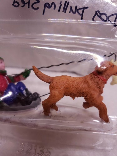 RETRO LEMAX "HUNDEZIEHSCHLITTEN" PORZELLAN ZUBEHÖR - Bild 10 von 11
