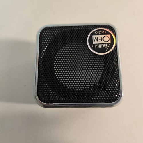 Altavoz cubo portátil Nakamichi Mini MP3 negro USB MicroSD FM radio solo piezas - Imagen 3 de 4