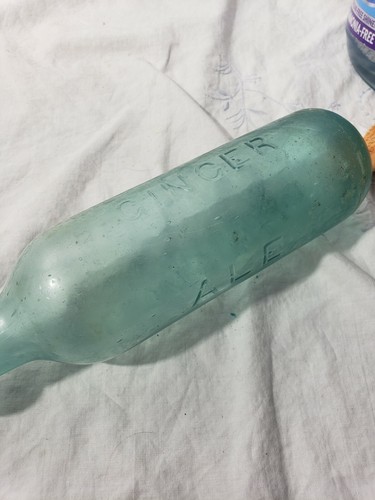 Rare Lawe's & Co. Belfast Ginger Ale Torpedo bottle blue very old - Picture 7 of 9