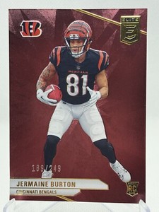 Jermaine Burton 2024 Panini Donruss Elite Red RC SP 189/249