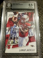 2018 Prestige #279 Lamar Jackson BGS 8.5 Rookie Baltimore Ravens Graded