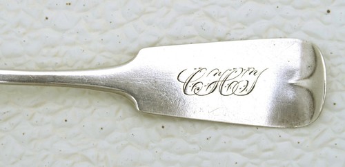 Early American Coin Silver Tea Spoon C.A. Burr & Co. Rochester, NY circa 1838 - Picture 4 of 12