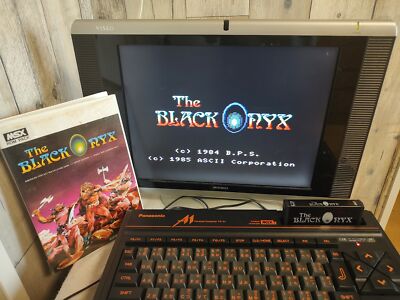 MSXロム(9本)(E) The BLACK ONYX for MSX /Game Cartrigdem, Manual Box set