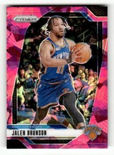 2024-25 Panini Prizm Prizms Pink Ice #217 Jalen Brunson Knicks