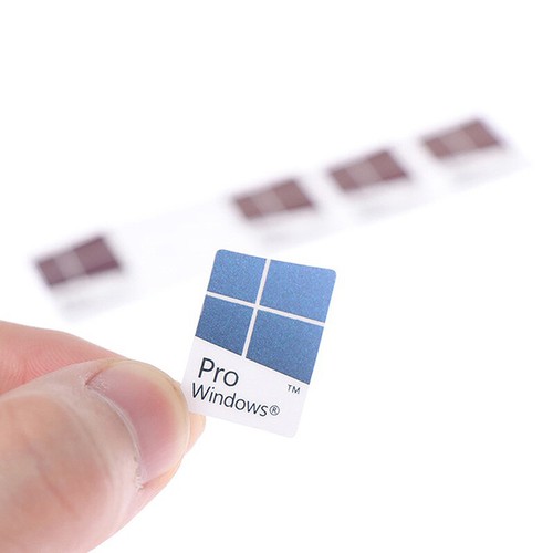 10 Stück Blau Notebook Desktop Computer Windows10 Aufkleber WIN10 PRO Etikett - Bild 4 von 8