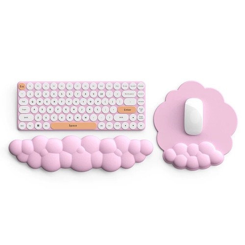 Cloud Mouse Pad & Wrist Rest Large Leather,Memory Foam for Laptop,Gaming, Office - Picture 3 of 21