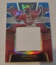 Joan Adon [Tri Color][RC] #RJS-JA 2022 Panini Select Rookie Jumbo Swatch #d 4/99