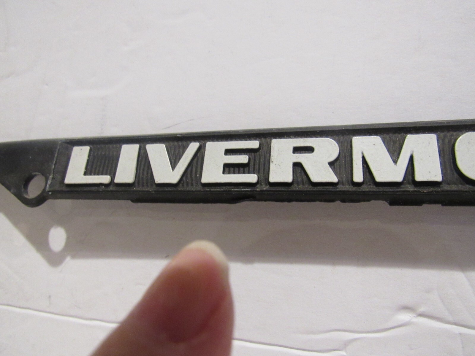 Vintage Livermore California Codiroli Motor Co Metal License Plate