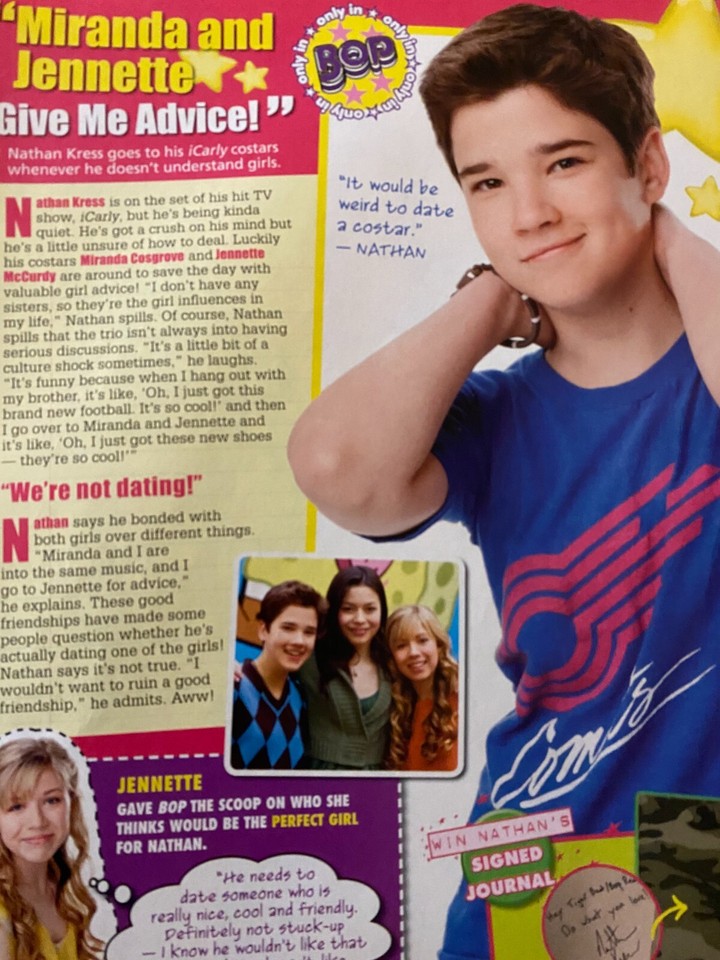 Demi Lovato, Nathan Kress, Double Full Page Vintage Pinup | eBay