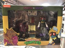 NEW Splinter vs Baxter TMNT 2 Pack NECA NICKELODEON Target Exclusive SEALED