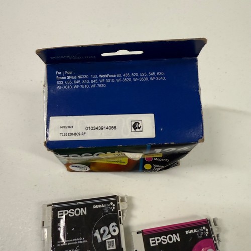 7-PACK EPSON GENUINE 126 BLACK & COLOR INK STYLUS NX330 NX430 - Picture 9 of 11
