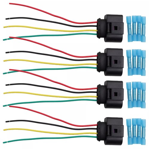 4 Pack Ignition Coil Connector Wiring W/Terminals for Audi A4 VW 1J0973724 - Picture 11 of 16