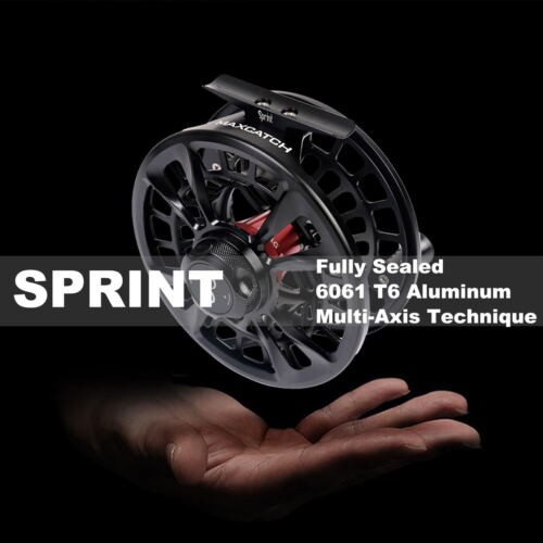 Carrete de pesca con mosca de agua salada completamente sellado Maxcatch Sprint Expert 6/8 7/9 9/11WT - Imagen 8 de 13