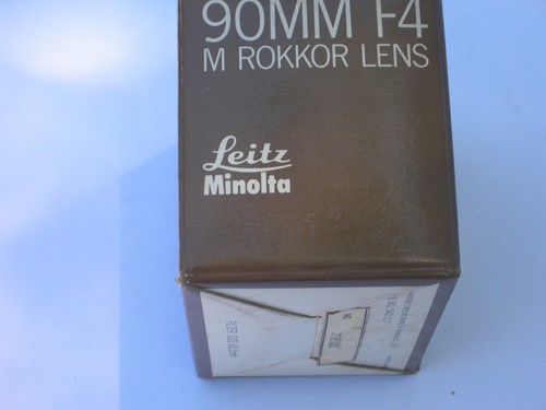Leitz Minolta 90mm f/4 M Rokkor NUR VERPACKUNG - Bild 2 von 3