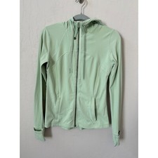Lululemon Hooded Define Jacket Thumbholes Fitted Activewear Mint Green Size 8
