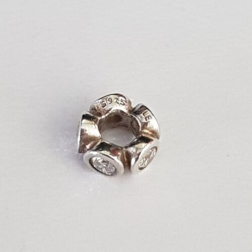 Genuine Pandora Clear Round Lights Spacer Charm ALE 925 790226CZ - Foto 6 di 8