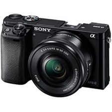 Sony Alpha α6000 24.3MP Digital SLR Camera - Black (Kit with E PZ 16-50mm...