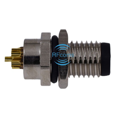 M8 Sensor Connector 6P Male Socket RFcom Waterproof Back Mount Soldering Adapter - Picture 12 of 14