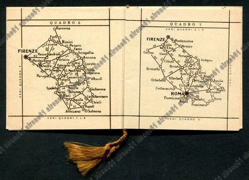 KALENDER 1938 DIE KÜRZESTEN STRASSEN ITALIENS - SEHR GUTER BEUTEL - PIADENI COMO - Bild 8 von 12