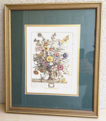 Vintage September Flowers Art Print from 12 MONTH OF FLOWERS Paintings by Flemi - Picture 5 of 9