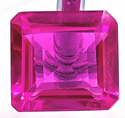 9.30 ct.AAA Ultra Strawberry  Pink Ruby Africa  Certified Emerald Cut Loose Gems