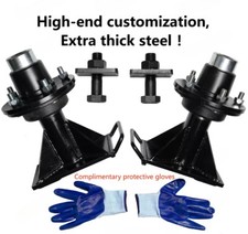 New upgrade 6x 5.5 Lug Superior Shipping Container Wheels, Bolt-on Spindle Kit