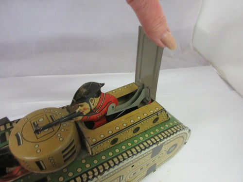 VINTAGE MARX WIND UP TOY ARMY TANK   979 - Bild 3 von 6