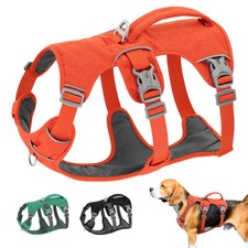 Reflective Dog Harness No Pull with Padded Handle Waterproof Escape Proof Vest