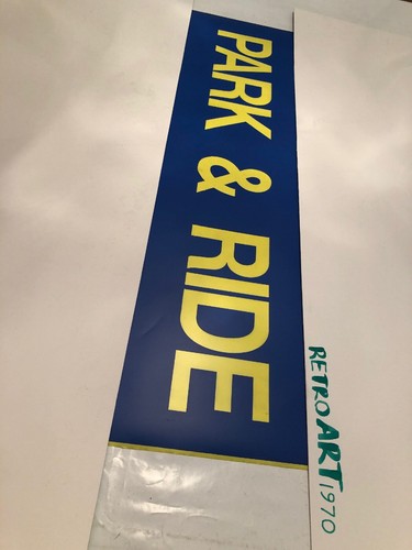 Cornwall / Cornish Bus Blind 73 Blue 31" - VERY RARE - Park & Ride - Picture 2 of 6