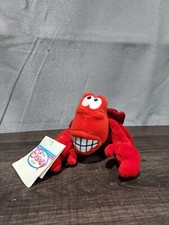 NWT Sebastian 8" Mini Bean Bag Plush The Little Mermaid Disney Store Retired