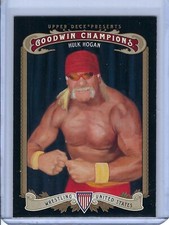 2012 UPPER DECK GOODWIN CHAMPIONS WWE HULK HOGAN CARD # 104