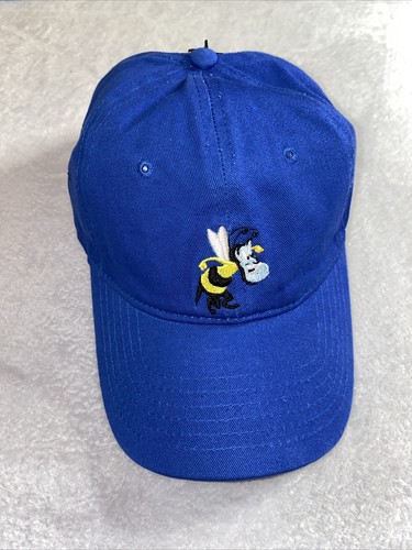 Disney Adult OSFM Aladdin GENIE BEE YOURSELF Dad Cap Hat Adjustable Buckle Blue - Picture 1 of 11