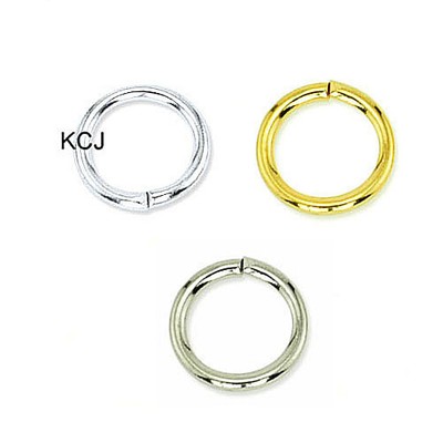 8mm 18gauge 50pcs BRASS Gold Plated Open Jump Rings Findings Earrings Necklace