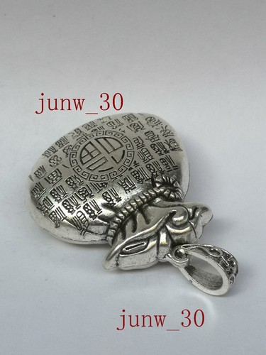 Collection China Tibet Silver Handmade Affluence Bag Pendant Amulet Decoration - Picture 5 of 6