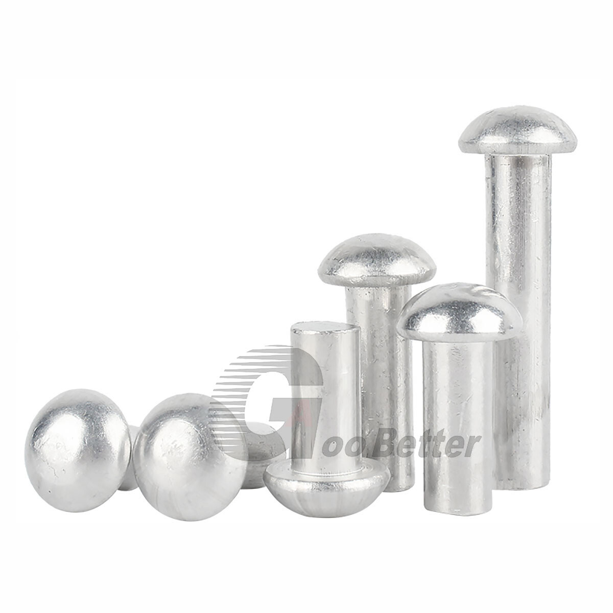 Aluminium Button / Round Dome Head Solid Rivets M2 M2.5 M3 M4 M5 M6 M8