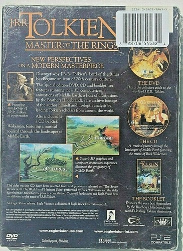 New & Sealed - J.R.R. Tolkien: Master of Lord of the Rings (DVD, 2002) - Imagen 2 de 2