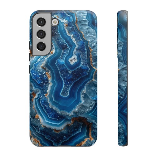 Blue Fluorite Geode Crystal Phone Case for iPhone, Samsung Galaxy, Pixel - 第 201/240 張圖片