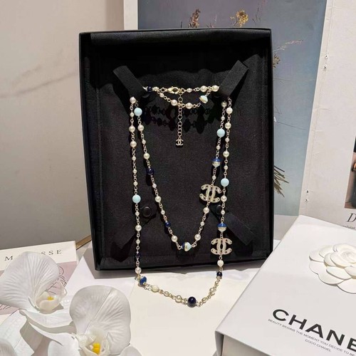 Chanel 24c blue series Medium length chain, necklace - Picture 2 of 9
