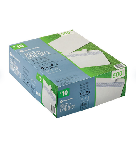 Member's Mark Envelope #10, Peel and Seal (500 ct.) - Picture 1 of 3