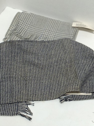 2 Bufandas De Colección Pendelton Lana Bufanda Cuadros COMO ESTÁN para Up-Cycle PEQUEÑOS AGUJEROS Ver Fotos - Imagen 14 de 15