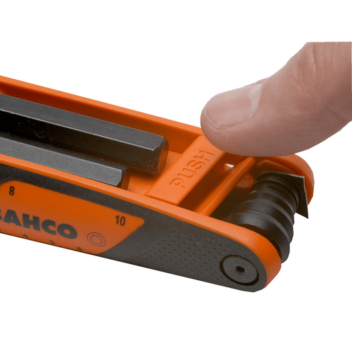 Bahco BE-9777B Allen Key Set Metric Hex Folding L Key Set - Picture 3 of 3