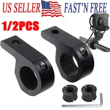 New Horizontal 0.75/1/1.25" ATV UTV Off-Road Light Bar Clamp Mount Bracket Kit