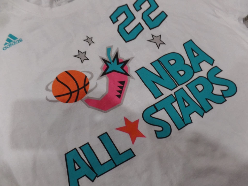 Camisa Portland Trailblazers Clyde Drexler Adidas Blanca All Star Etiquetas Nuevas Foto 3 de 4
