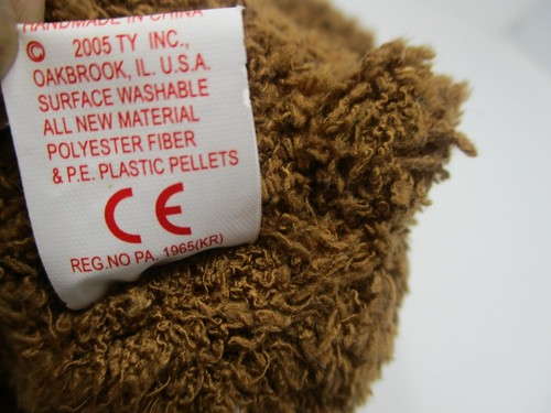 Peluche Ty Beanie Baby Merry Kiss-Mass coppia orsacchiotti 2005 Natale nuovo con etichette - Foto 7 di 9