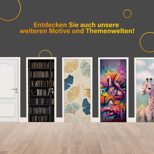 Türfolie "Eiffelturm" 90x200cm Türposter Deko Aufkleber Folie Tapete TF02-16 - Bild 7 von 7