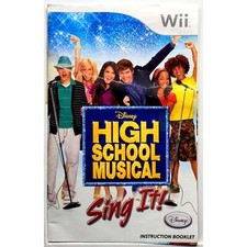 Manual Only High School Musical Sing It Nintendo Wii Authentic