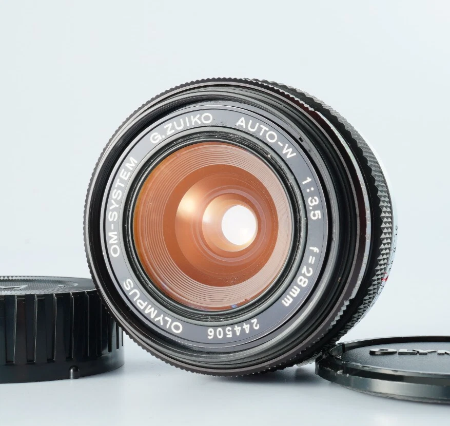 EX+5 OLYMPUS OM SYSTEM G.ZUIKO AUTO W 28mm F/3.5 MF Wide Angle Lens From JAPAN