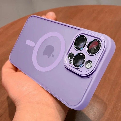 High Quality Translucent Magnetic Case For iPhone 16 15 14 13 12 11 Pro Max Plus - Photo 3 sur 24