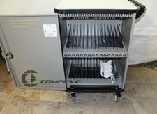 32 Device Mobile Charging Storage Cart for iPads Chromebooks Laptops Tablets