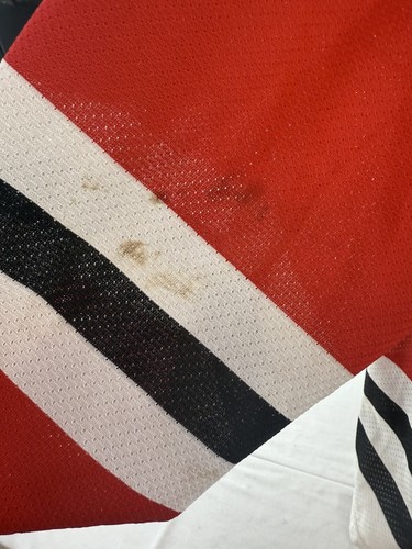 Vintage Chicago BlackHawks CCM Maska Hockey Trikot Gr. XL Made In USA - siehe Disc - Bild 9 von 12